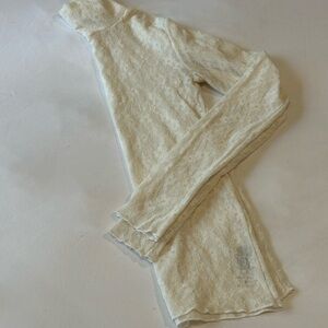 Wilfred Cream Lace Long Sleeve Top